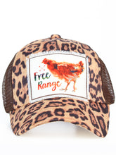 Free Range Patch on Leopard Hat with Brown Mesh