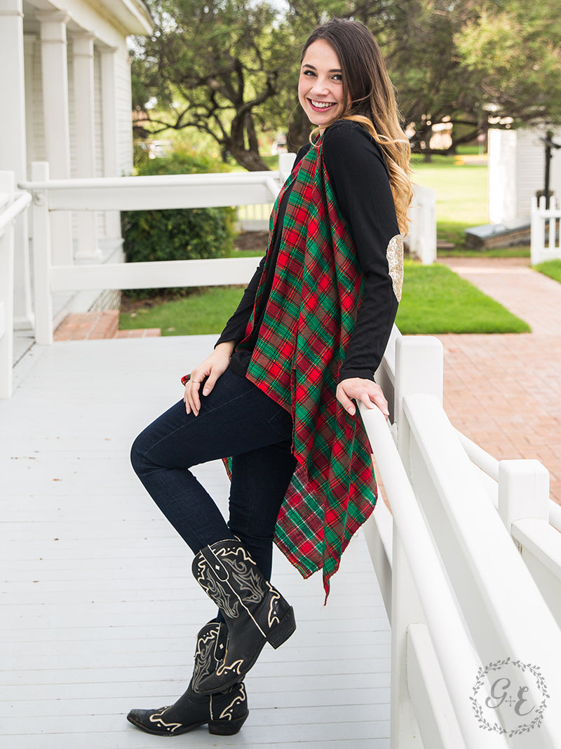 Holiday Cheer Woven Vest