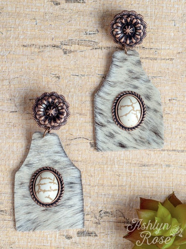 Tavern Lovin' Fur Earrings with Stone