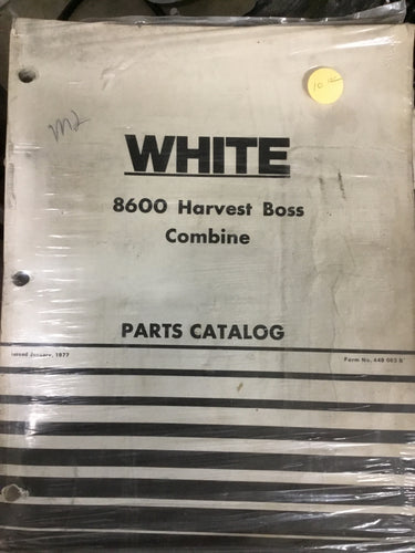 White 8600 Harvest Boss