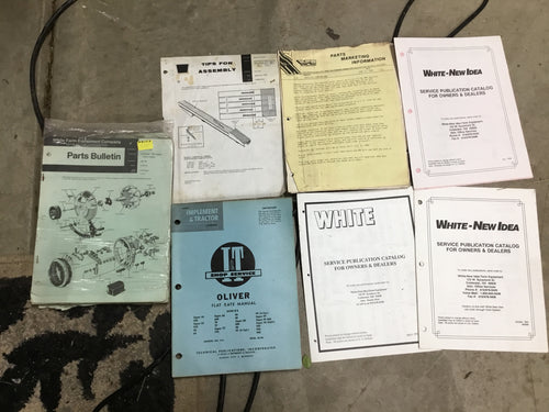 White New Idea Oliver Misc Manuals and Service Bulletins