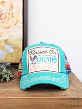 Girls' Raised on Country Sunshine Patch on Turquoise & Serape Hat